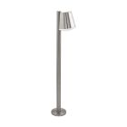 Sølv modern udendørslampe rustfrit stål, Aiden, IP44