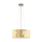 Beige modern pendler lampe stof, Megan