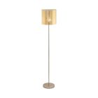Beige modern gulv lampe metal, Megan, med brytare
