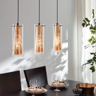 Guld modern pendler lampe glas, Barceno