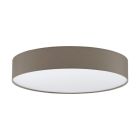 Taupe modern loftlampe plast, Sila, 40W, varm til kold hvid justerbar LED, med fjärrkontroll