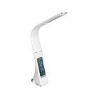 Hvid modern skrivebordslampe plast, Malissa, 3W, 5000K LED, med brytare
