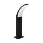 Sort modern udendørslampe aluminium, Oskar, 11W, 3000K LED, IP44