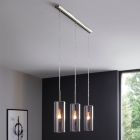 Grå design pendler lampe glas, Tino