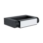 Sort modern udendørslampe aluminium, Kawa, 4,8W, 3000K LED, IP44