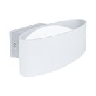 Hvid modern udendørslampe aluminium, Kawita, 10W, 3000K LED, IP44