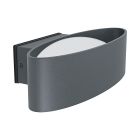 Antracit modern udendørslampe aluminium, Kawita, 10W, 3000K LED, IP44