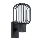 Sort modern udendørslampe stål, Latife, IP44
