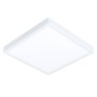 Hvid smart loftlampe plast, Geraldo, 19,5W, varm til kold hvid justerbar LED, IP44