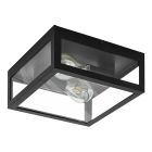 Sort modern loftlampe badeværelse glas, Amadou, IP44