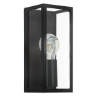 Sort modern væglampe badeværelse glas, Amadou, IP44