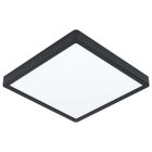 Sort loftlampe stål, Pascale, 20W, 4000K LED