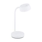 Hvid bordlampe plast, Annelin, 4W, 3000K LED, med brytare
