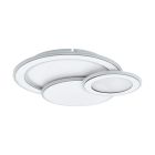 Krom modern plafond stål, Everdina, 11W, justerbar lysfarve LED