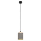 Brun modern pendler lampe stof, Gabi