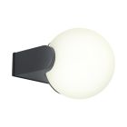 Sort modern udendørslampe aluminium, Lydia, IP65