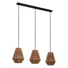Rattan pendler lampe brun, Wilbert