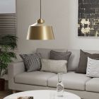 Guld industri pendler lampe aluminium, Kwinten