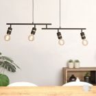 Sort pendler lampe aluminium, Jelger