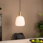 Hvid design pendler lampe glas, Jeannine