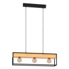 Sort industri pendler lampe aluminium, Jelani