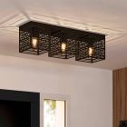 Sort industri loftlampe aluminium, Lennaert