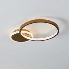 Guld modern loftlampe aluminium, Sivan, 15W, varm til kold hvid justerbar LED, 3 trins lysdæmper
