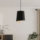 Sort rustik pendler lampe aluminium, Vincenzo