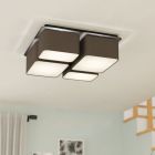 Antracit modern loftlampe aluminium, Jascha