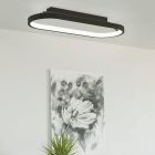 Sort modern loftlampe aluminium, Maira, 27W, 3000K LED, 3 trins lysdæmper