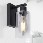 Sort modern væglampe glas, Mariya