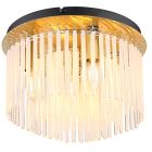 Hvid design loftlampe glas, Genelva