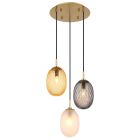 Multi-Farvet retro pendler lampe glas, Dilata