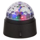 Multi-Farvet diskolys plast, Laurin, 0,6W, RGB LED, med brytare