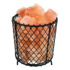 Orange saltlampe sten, Mersa, med brytare