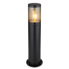 Sort modern udendørslampe rustfrit stål, Lambert, IP44