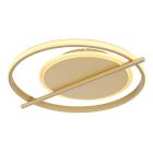 Guld design plafond aluminium, Reinald, 36W, 3000K LED