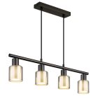 Sort design pendler lampe metal, Vishnu