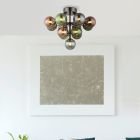 Multi-Farvet design loftlampe glas, Gerke