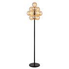 Rav retro gulv lampe glas, Ozan, med brytare
