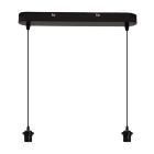 Aluminium pendler lampe uden skærm sort, Rika