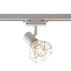 Industri 1-faset lampe på lyseskinne hvid, Jaylano