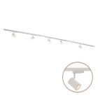 3M 1-faset skinnesystem hvid + 5 Elena skinnespots