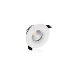 Glas downlight hvid, Rexe, 6W, 3000K LED, IP65