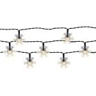 Snefnug solcelleledning havebelysning 50 LED varm hvid