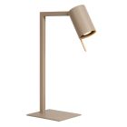 Taupe skrivebordslampe modern, Lesley, med brytare