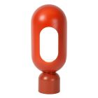 Orange bordlampe modern, Barris, med brytare