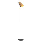Rattan gulv lampe brun, Bensen, med brytare