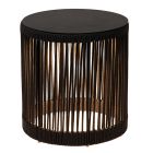 Sort genopladelig gulvlampe modern, Pingi, 3W, 3000K LED, IP44, 3 trins lysdæmper