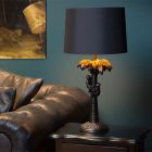 Sort bordlampe retro, Extravaganza Coconut, med brytare